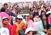 परेड ग्राउण्ड, देहरादून में महिला जन आक्रोश रैली में मुख्यमंत्री धामी ने किया प्रतिभाग